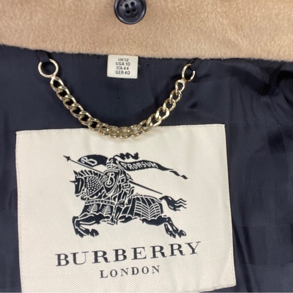 Burberry Buckingham Tan Wool Cashmere Double Breasted Belted Coat - Picture 9 of 16